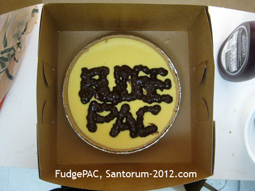 FudgePAC, First Attempt
Mud isn’t the only thing we’ll be slinging in this election!
Now that Santorum is making it rain and we have a tidal wave of Santorum love flowing in from thousands of donors, it’s important that we use this to stop people...