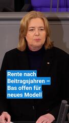 Rente nach Beitragsjahren – Bas offen für neues Modell