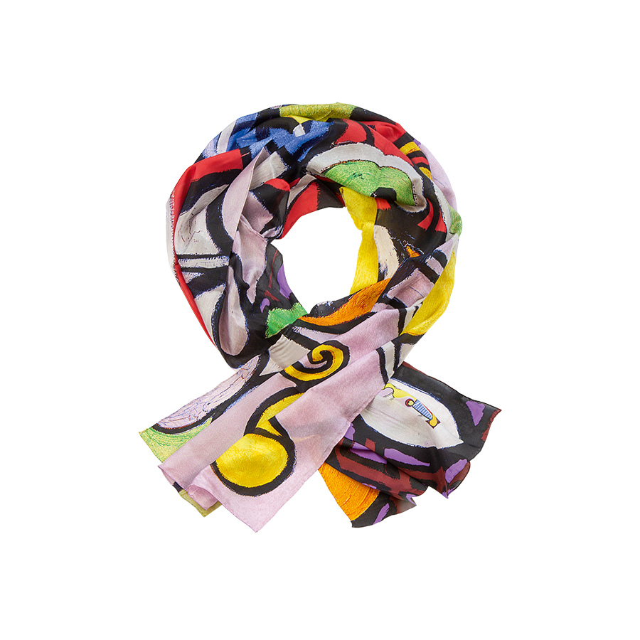 Pablo Picasso: Seidenschal «Grosses Stillleben am Säulentisch»