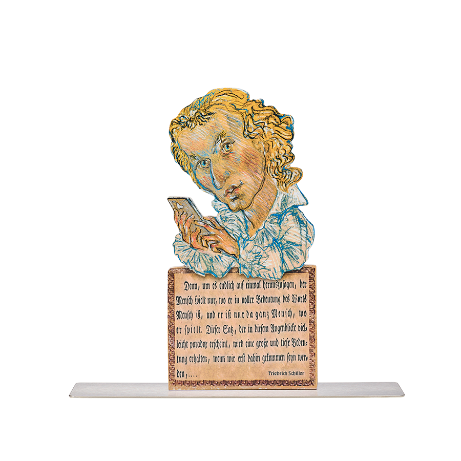 Buchstütze Schiller