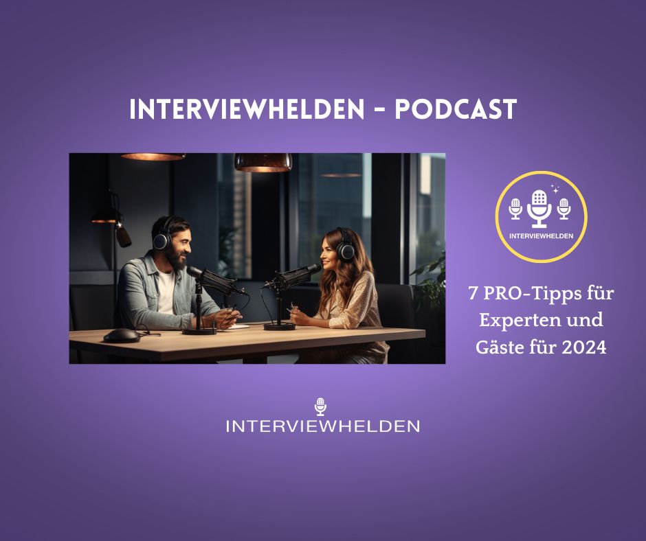 Interviewsituation für eine Podcastaufnahme