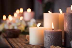 Foto von brennenden Kerzen